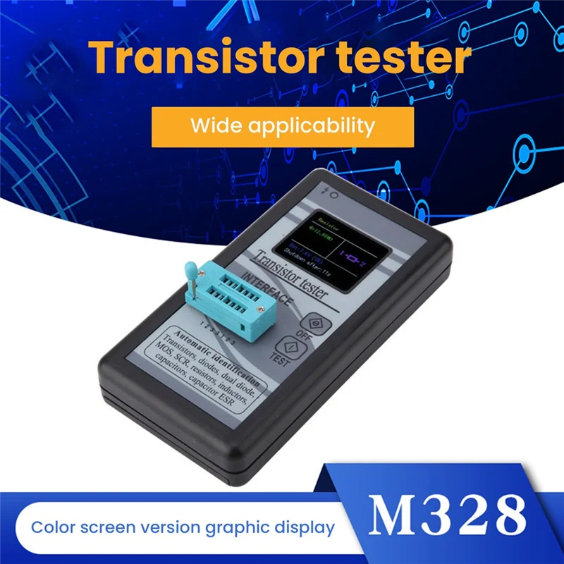 AD41-Multiuso M328 Transistor Tester Diodo Tiristore Capacità Resistore Induttanza MOSFET ESR Meter LCD