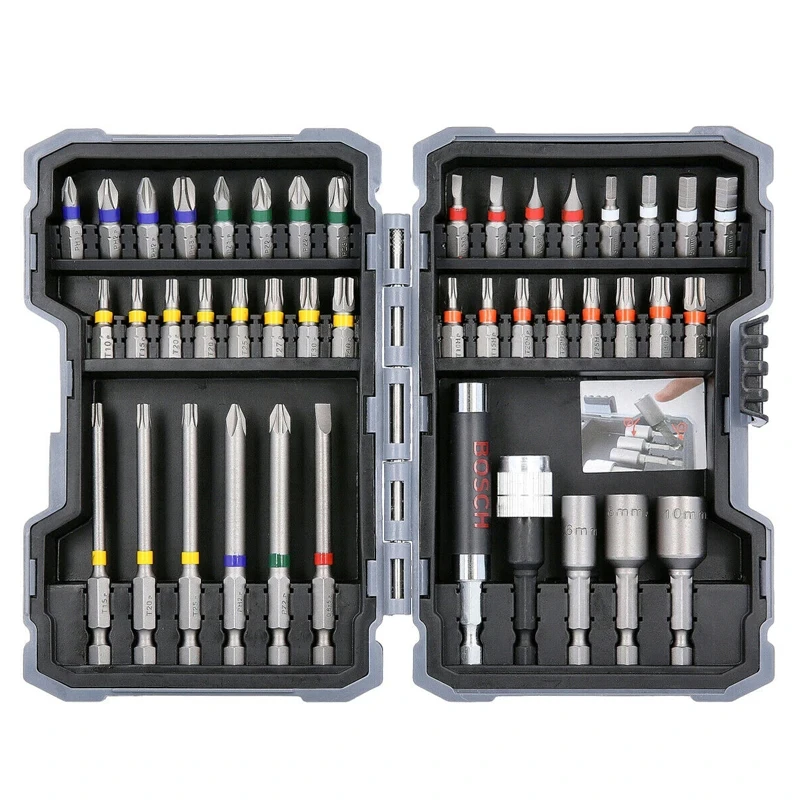 Bosch Rainbow Magic Box 43 PCS Screwdriver Set, Household Multi-functional Hardware Tool Box, Hand Tool Set