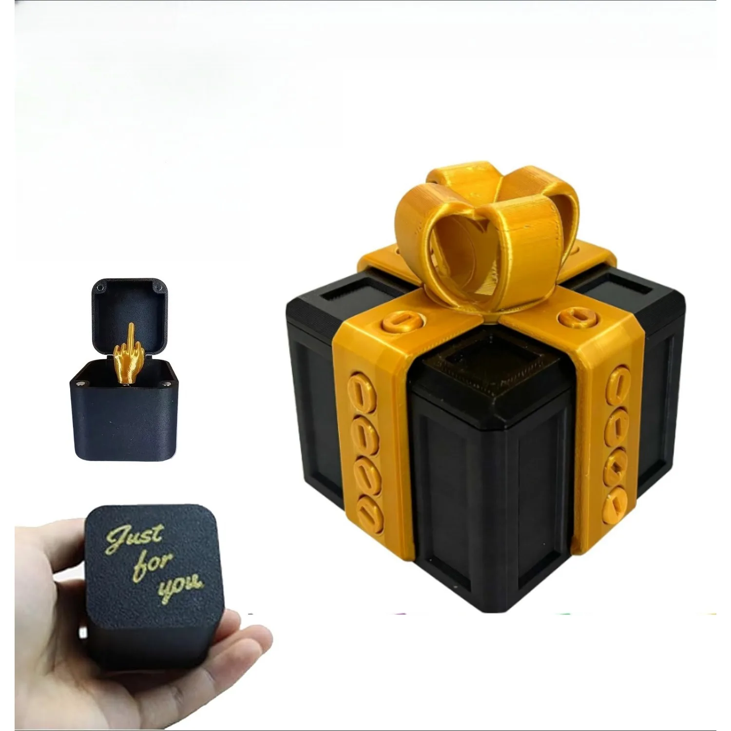 هدايا مضحكة للرجال، هدايا عيد الميلاد على شكل فيل أبيض للبالغين، صندوق هدايا مزحة مكتبي لعيد الميلاد، هدية ملتوي واسعة #5