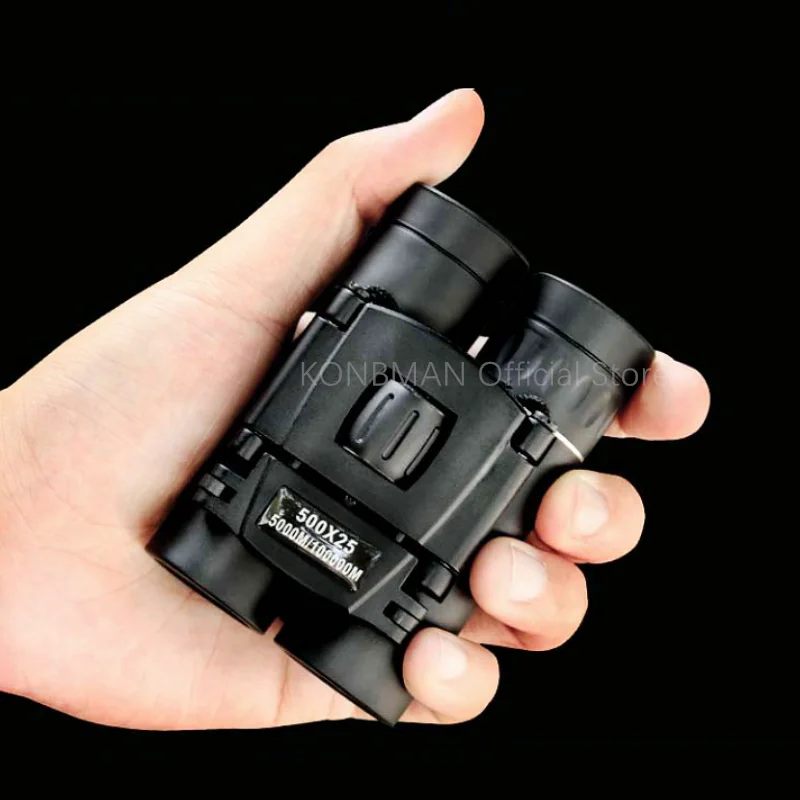 30000m Remote Folding 500x25 Mini High-definition Binocular Telescope Bak4 Optical Hunting Sports Outdoor Camping Travel