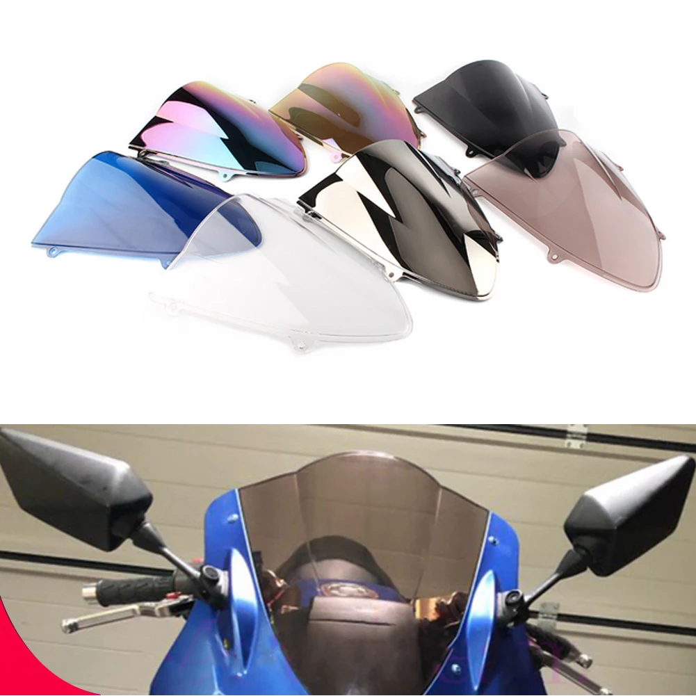 Motorcycle Double Bubble Windshield Deflector Protector Wind Screen For Kawasaki Ninja 250 250R EX250 2008 2009 2010 2011 2012