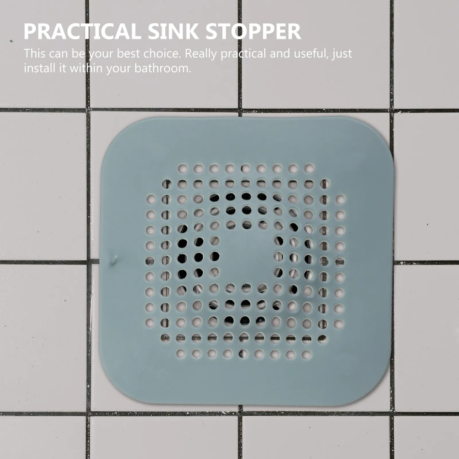 

Набор из 4 утолщенных крышек для слива из ТПР, фильтр для раковины, заглушка для слива в кухне и ванной, нескользящая, без запаха, антикоррозийная, с мелкой сеткой