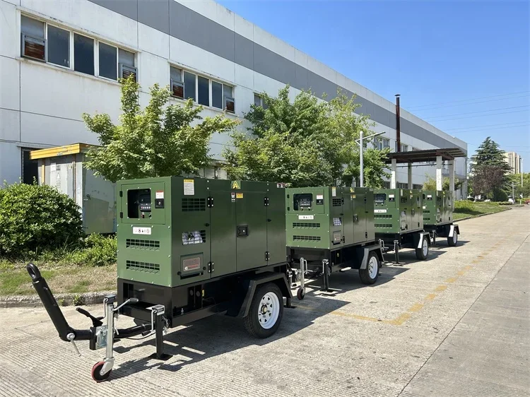 بيع المصنع الجديد 20kw 25kva مجموعة مولدات الديزل نوع المقطورة مع محرك Yuchai 4D24G7
