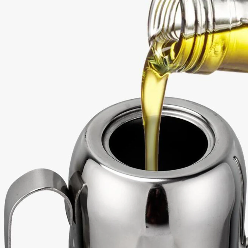 

Pour The Oil Pot Stainless Steel Bottle Dispenser for Kitchen Vinegar Jar Pourer Spout