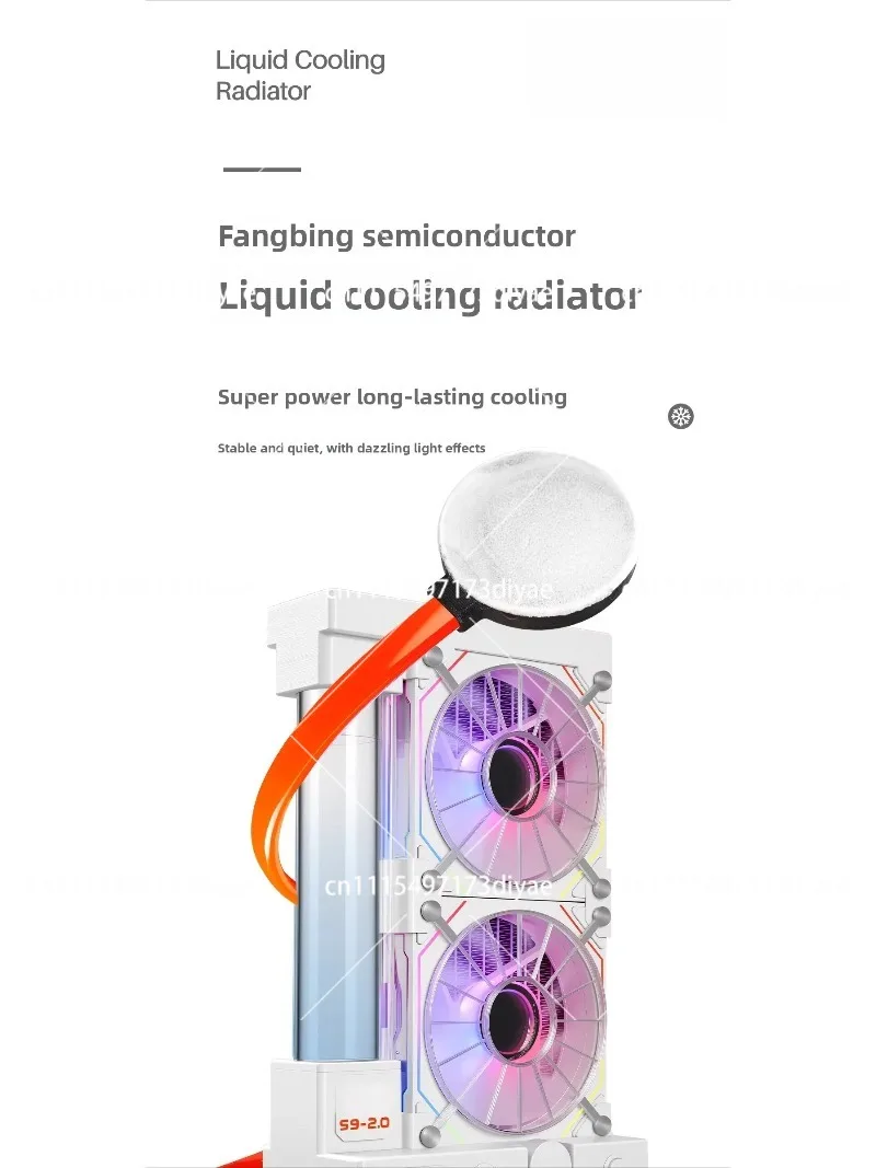 Semiconductor Phone Cooler for Gaming, Portable Radiator for Tablet Live Streaming