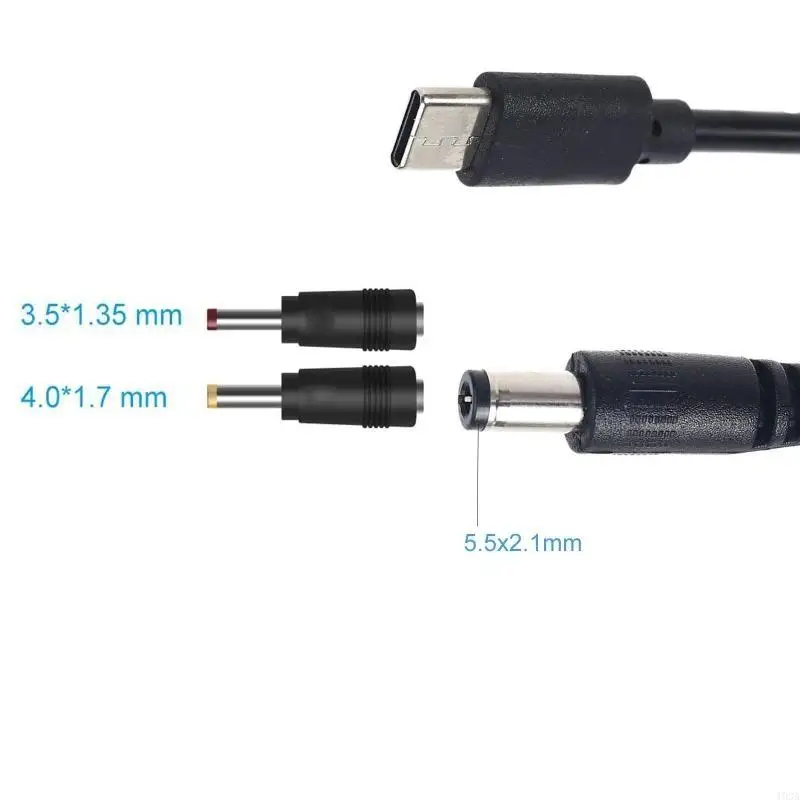 193A DC5.5x2.1mm 9V-20V TypeC PD- Trigger Cable 4.0x1.7mm 3.5x1.3 for Computer Router