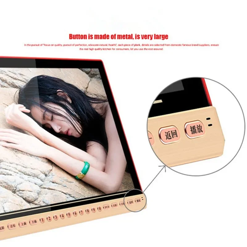 Novo 25 Polegada portátil dvd u player de disco hd 1080x720p máquina de videogame velho alto-falantes áudio mp3 música cantando com amplificador