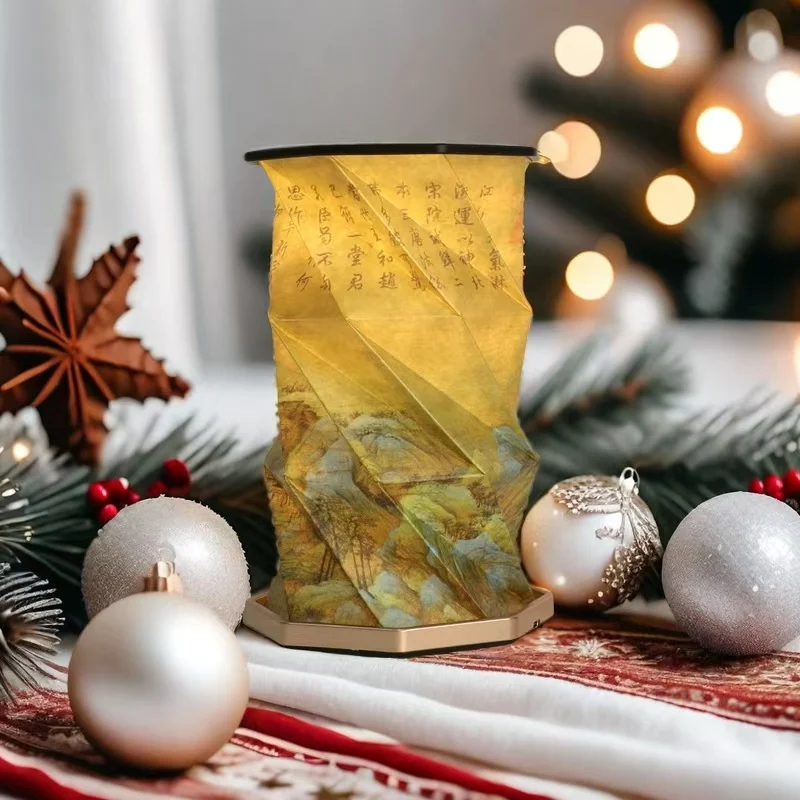 Presente de lâmpada dobrável, luzes noturnas de lâmpada de toque para quarto, viagens, sala de estar