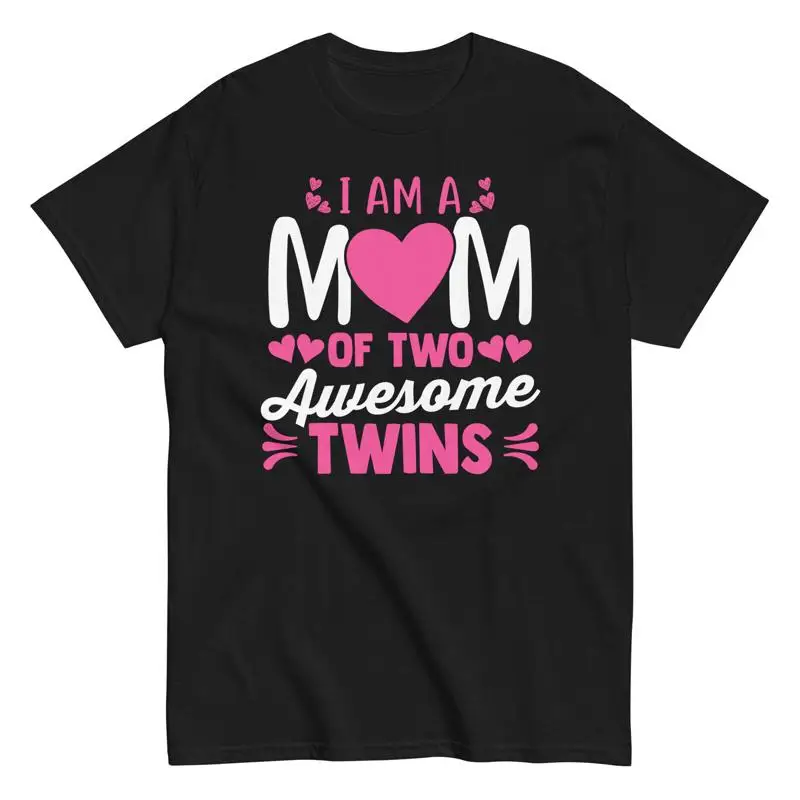 Twin Mommy T Shirt Proud Mom of Two Awesome Twins Kid Twin Mommy T Shirt Proud Mom of Two Awesome Twins Kid