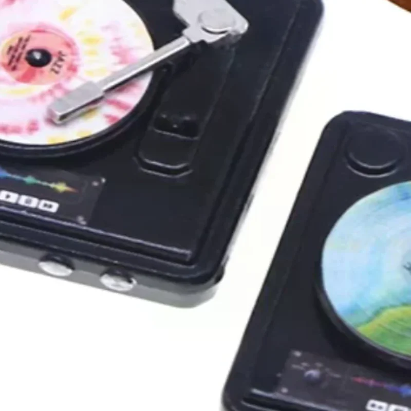 1:12 دمية مصغرة مشغل أقراص مضغوطة مشغل أقراص نموذج المنزل ديكور لعبة بيت الدمية الملحقات