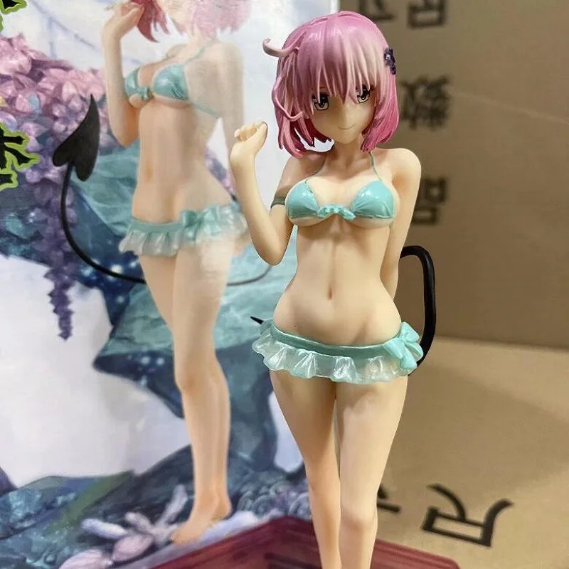 Kawaii To Love Japan Anime Action Figure Pvc Speelgoed 18 cm Momo Belia Deviluke Badpak Bikini Sexy Poppen Room Decor cadeau Voor Jongens