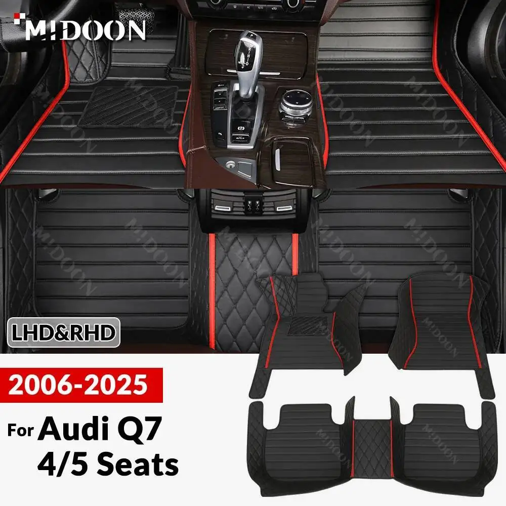 

New styles! For Audi Q7 (4/5 Seats) 2006-2025 2024 23 22 Custom Car Floor Mats Auto Carpet Cover Interior Accessories Protective