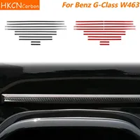 For Mercedes Benz G-Class W463 G500 G63 1989—2018 Car Accessories Carbon Fiber Body Strips Panel Interior Cover Trim Sticker