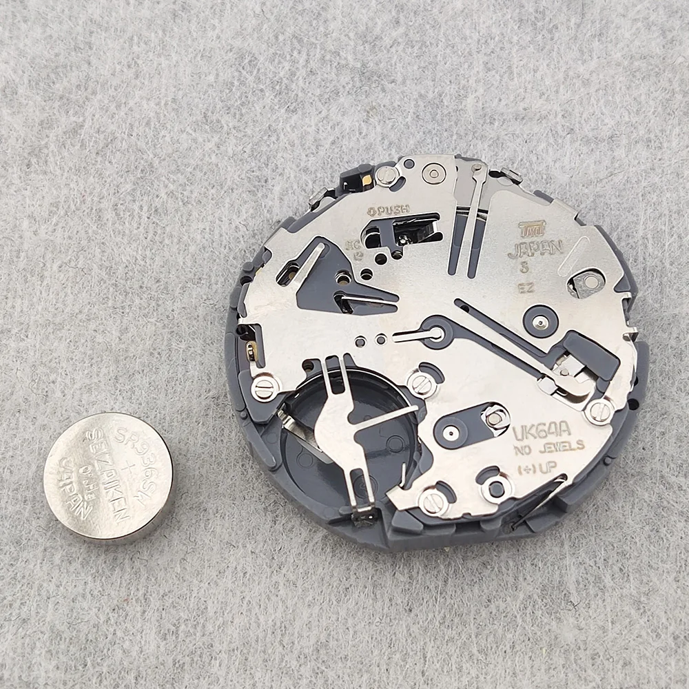 Movimiento VK64, cronógrafo con fecha de cuarzo, movimiento Original japonés VK64/VK64A, blanco a las 6 en punto, fecha compatible con reloj VK Series VK64