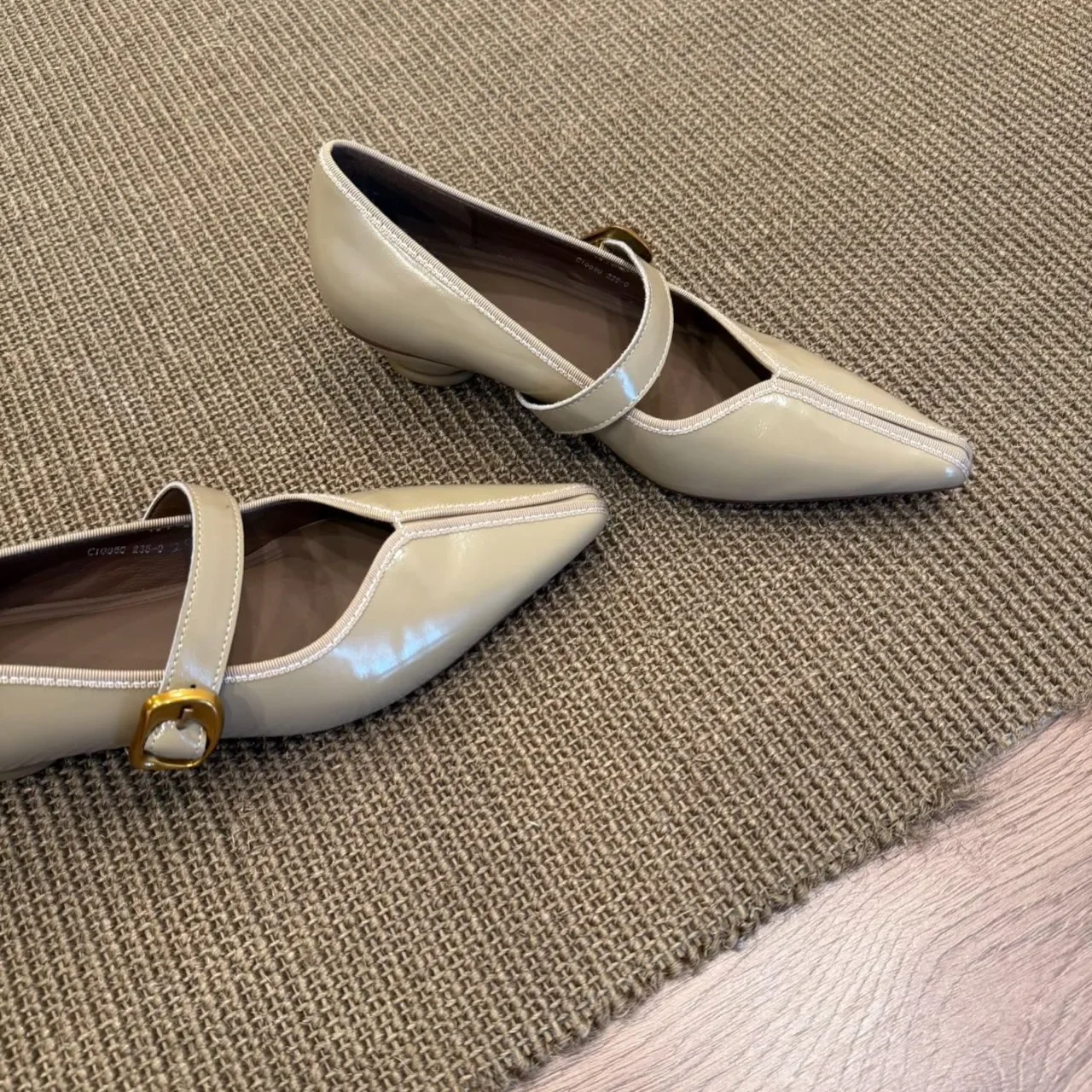BANFANG Women's High Shoes 3cm Shallow Mouth Round Toe Single Shoe Retro Trendy High Quality Designer Luxury Shoes For Woman