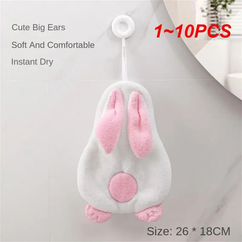 

1~10PCS Thickening Strong Water Absorption Hangable Soft Towel Soft And Skin-friendly Fabric