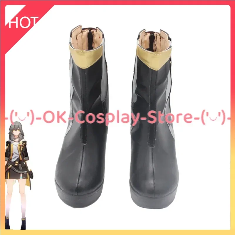 

Game Honkai: Star Rail Cosplay Shoes Halloween Carnival Boots Cosplay Prop PU Leather Shoes Custom Made