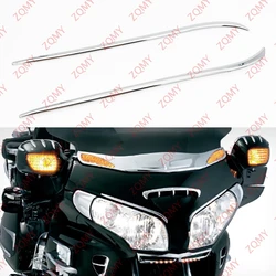 Goldwing GL 1800 Motorbike Decoration Parts Fairing Eyebrows Trim For Honda GL1800 2001 02 03 04 05 06 07 08 09 10 2011 Chrome