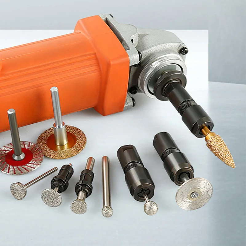 Direct Grinding Conversion Head For 100-type Angle Grinder Modified Adapter To Straight Grinder Chuck M10 Thread Abrasive Tools