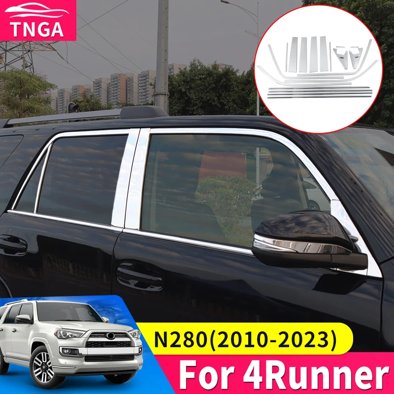 

Для 2012-2022Toyota 4runner, автомобильная оконная накладка, полоса N280, украшение автомобильных дверей, окон, подсветка, полоса, модифицированные аксессуары