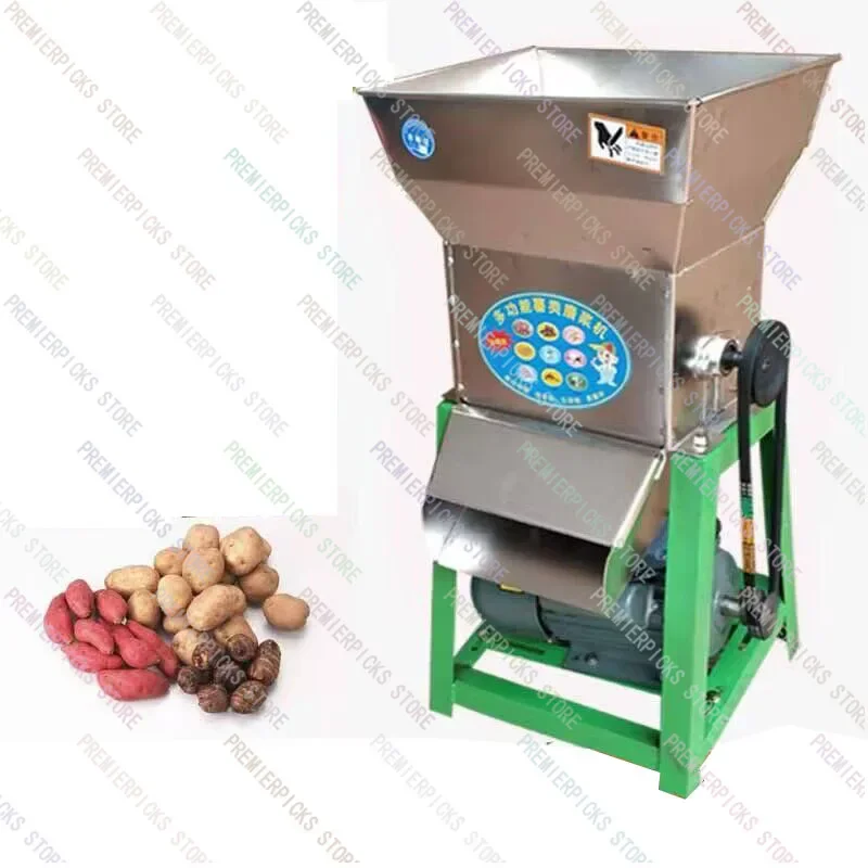 NEW 800kg/h Stainless Steel Electric Sweet Potato Starch Wet Grinder Refiner Apple Banana Fruit Crusher Syrup Pulping Machine