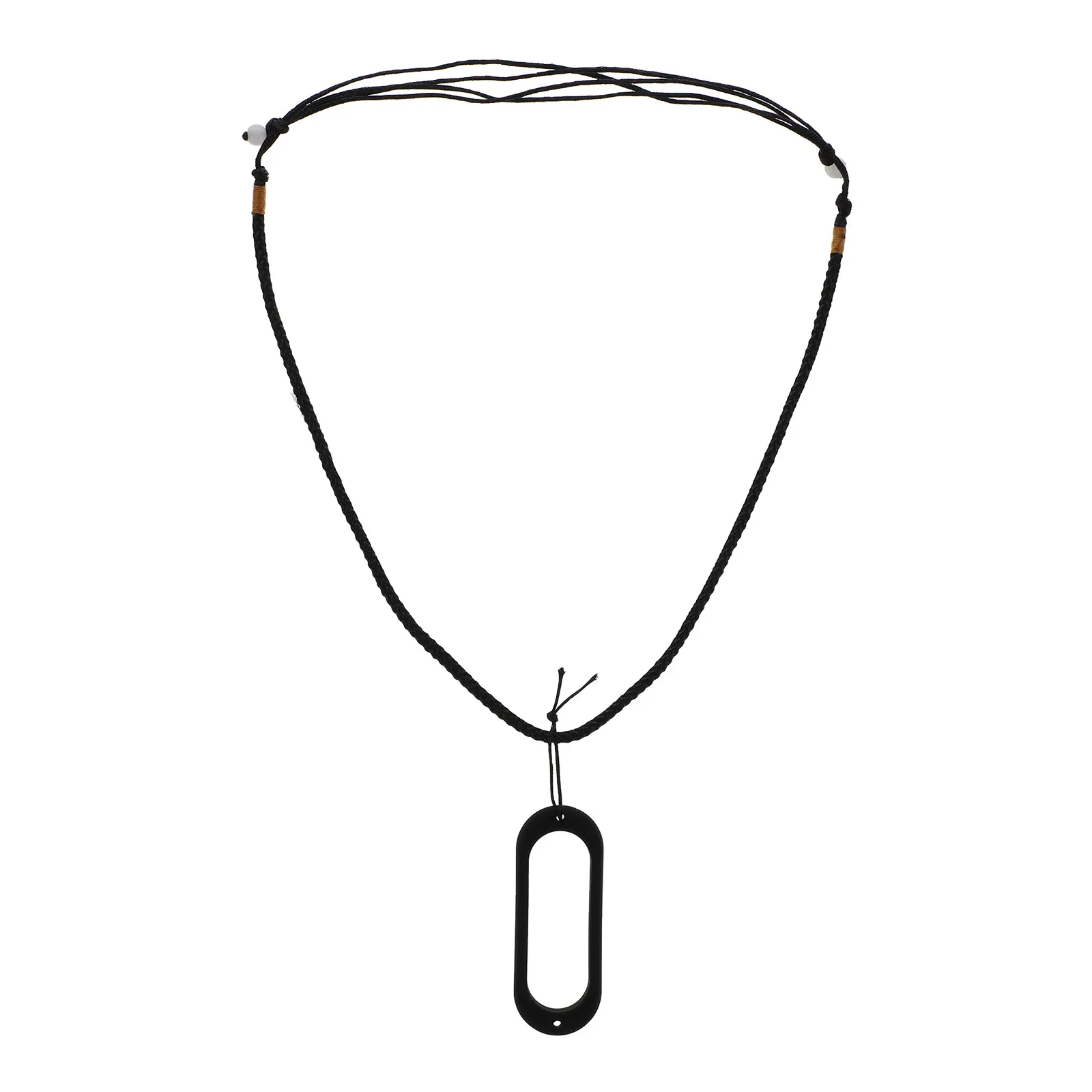 

1Pcs Two-Hole Silicone Protective Shell Necklace Lanyard Adjustable Universal Smart Bracelet Cover Compatible 6 5 Simple