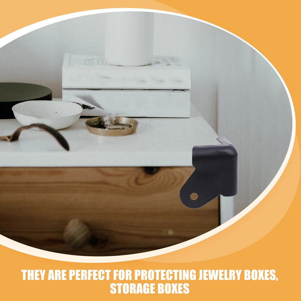 

24pcs Corner Iron Speaker Corners Corner Cover Durable Furniture Cabinet Protector Angle Cover Hardware