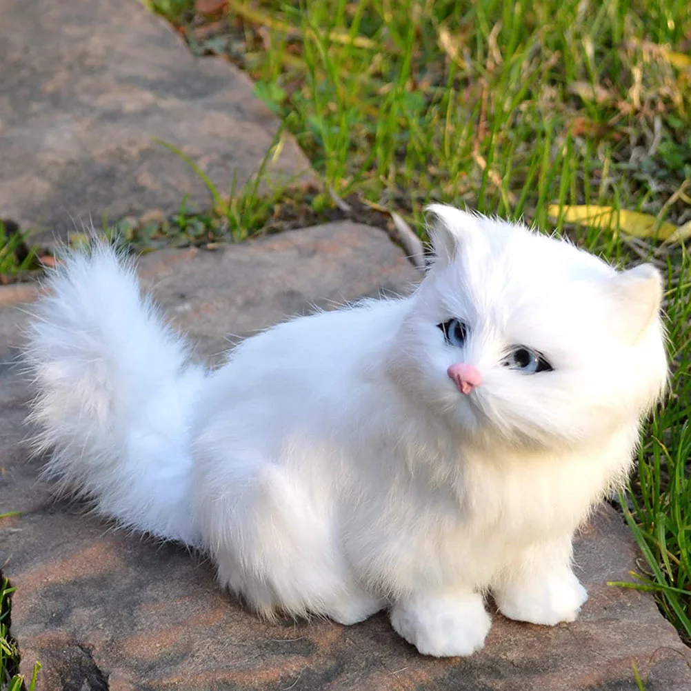 

Fake Simulation Furry Furry Realistic Simulation Cat For Kids Home Decor Animal Multifunction Cat Decoration