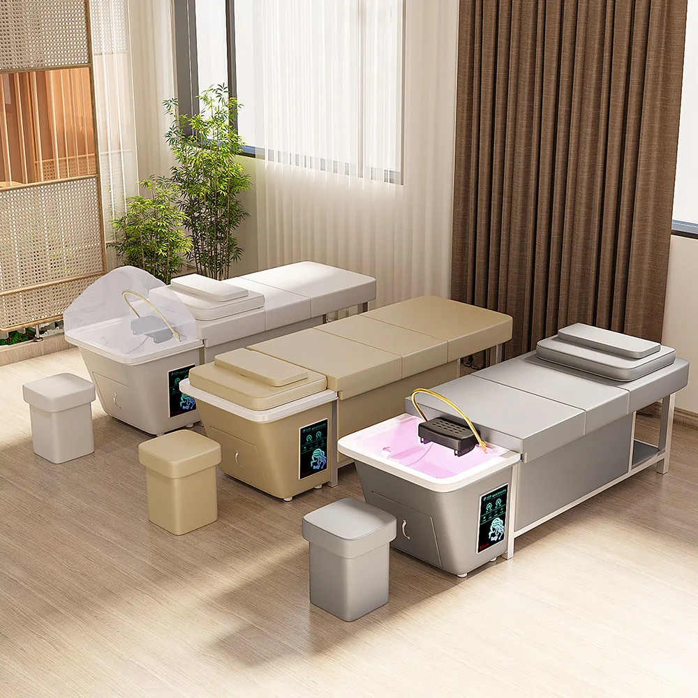 New Thai-Style Shampoo Bed Without Access To The Water Barber Shop Dedicated Thermostatic Water Heater Spa Bed