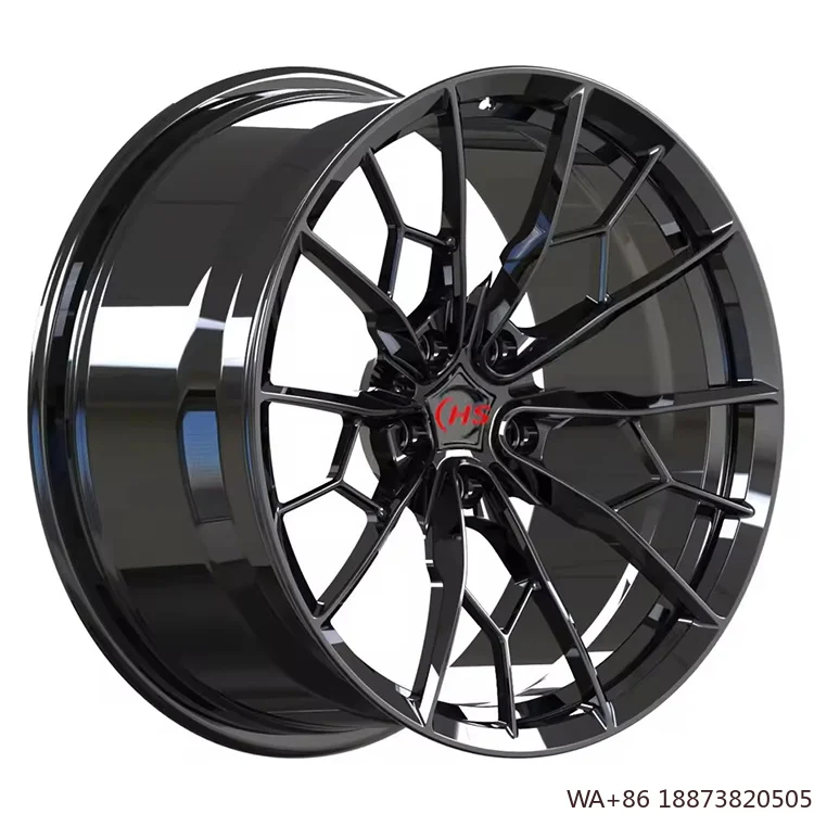 

5x114.3 5x112 5x1202 Deep Concave Custom Gloss Black Forged Wheels Alloy Wheels 18 19 20 Inch Rims for Model Y