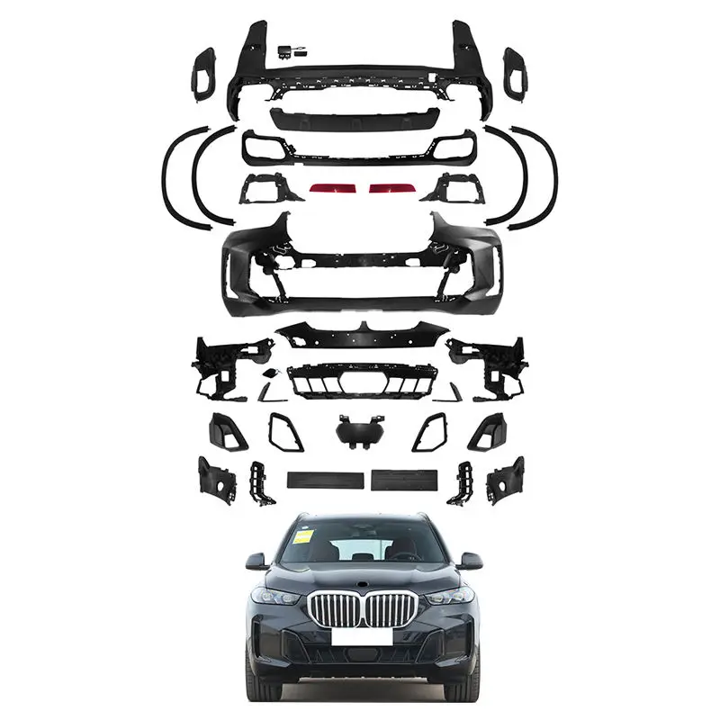 

Подходит для автомобильного Bodykit Old to New, передний бампер, фара, крыло, капот, комплект кузова для BMW X5 G05 LCI 2023- X5M M-TECH