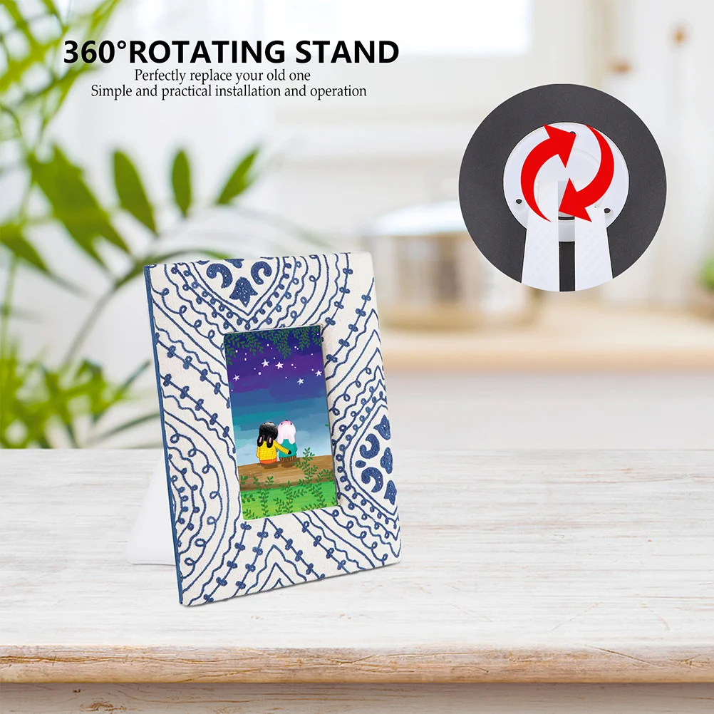 15 Pcs Photo Frame Stand Table Top Easels for Painting Display Plastic Stands Rack