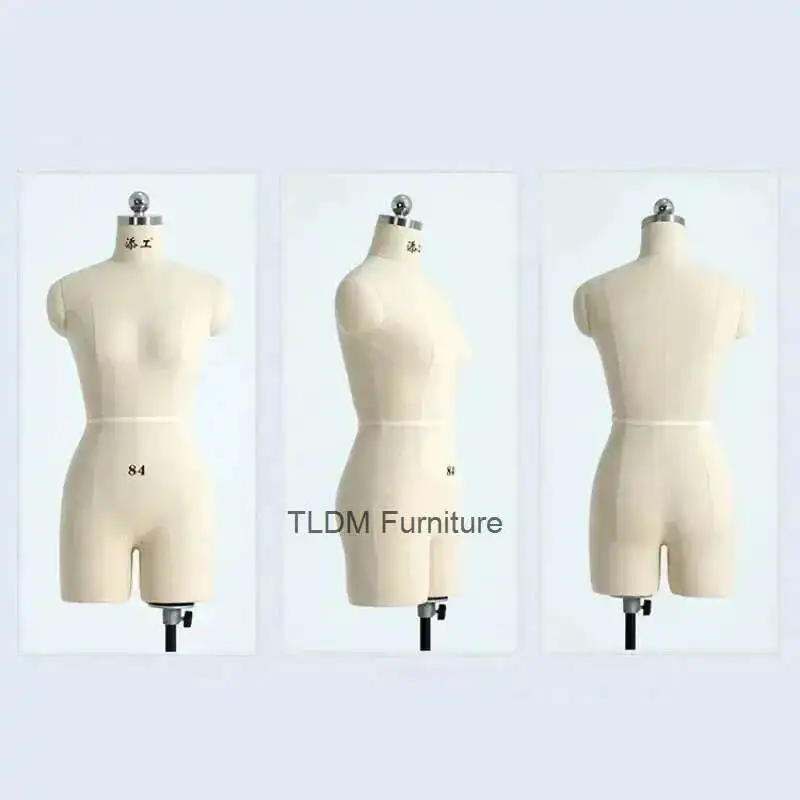 

Linen Cover Body Sewing Female Mannequins with Legs for Clothing Design Bust Tailor Mannequin Dress Display Stand Can Pin w