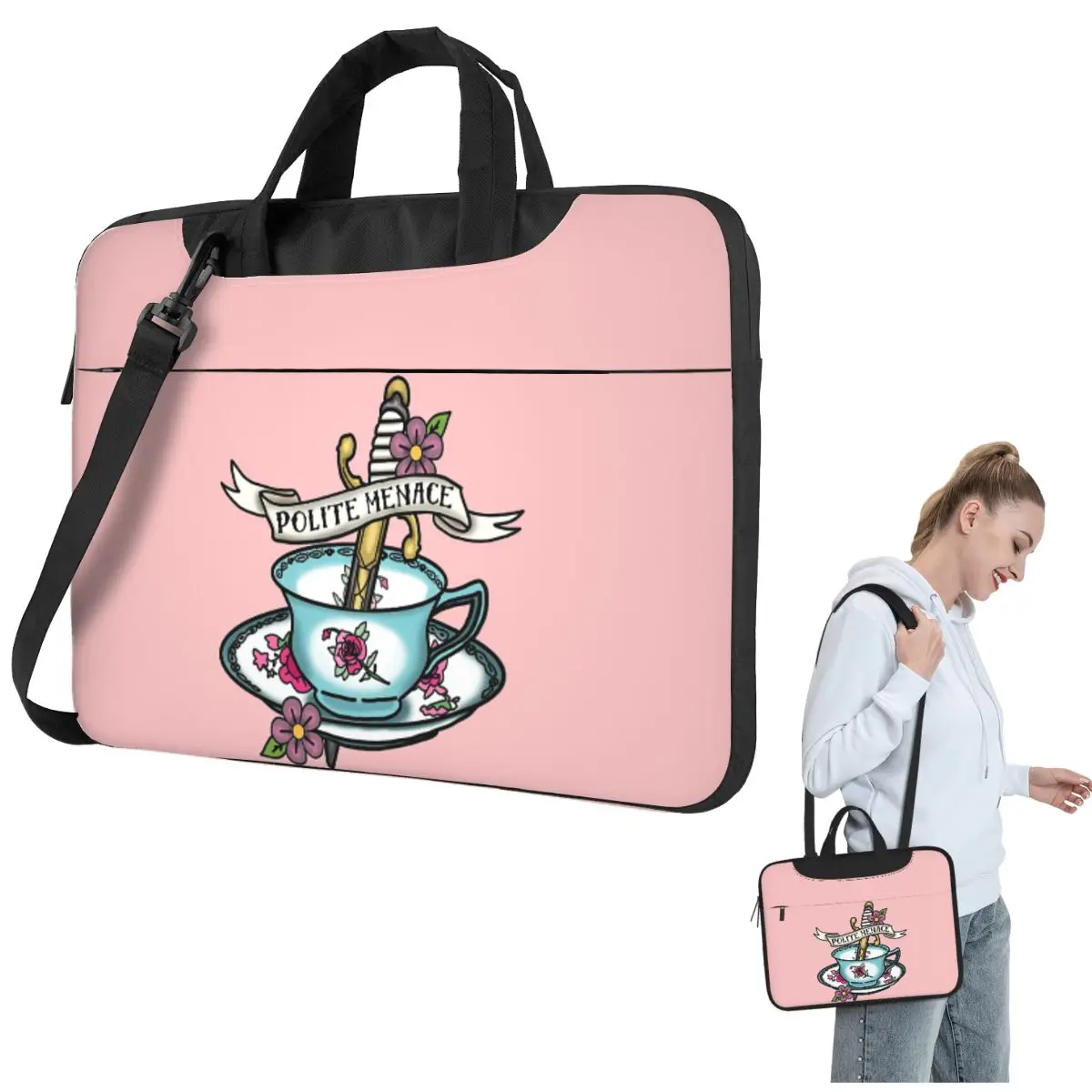 

Сумка для ноутбука через плечо Gay Pirates-Polite Menace, сумка для компьютера 13, 14, 15,6 дюймов, чехол для ноутбука Lenovo