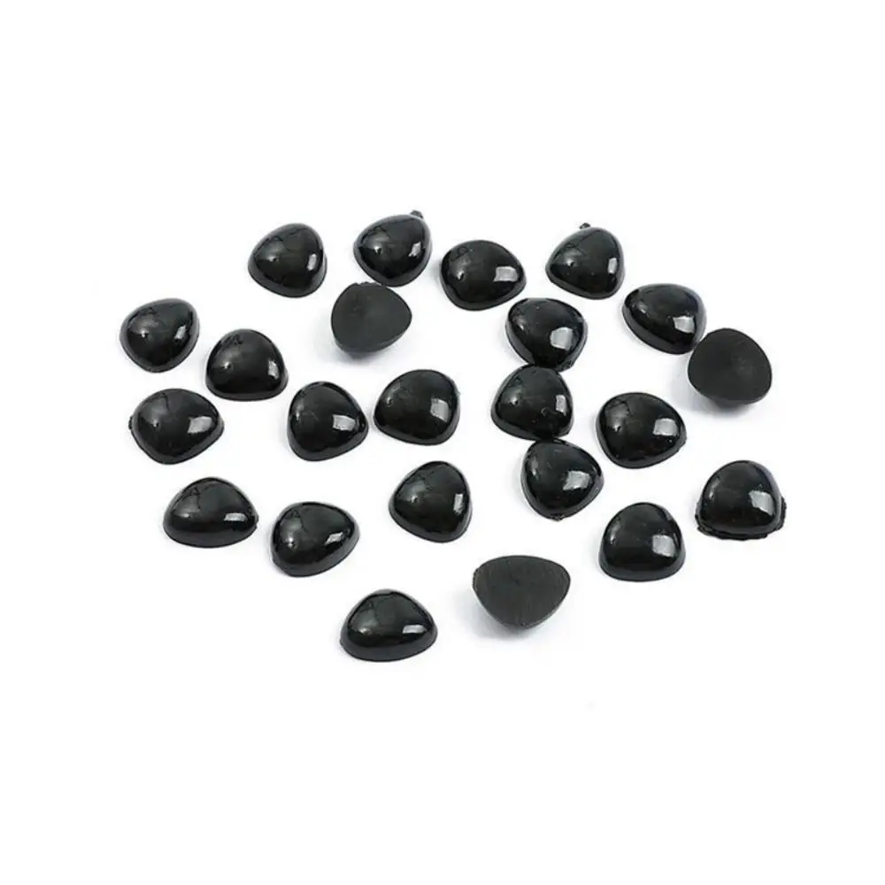 20-500 Stuks Zwart Diy Dier Oogbol/Neus Panda Beer Capibara Hond Oog/Neus Ronde/ovaal Veiligheid Handwerk Speelgoed Accessoires