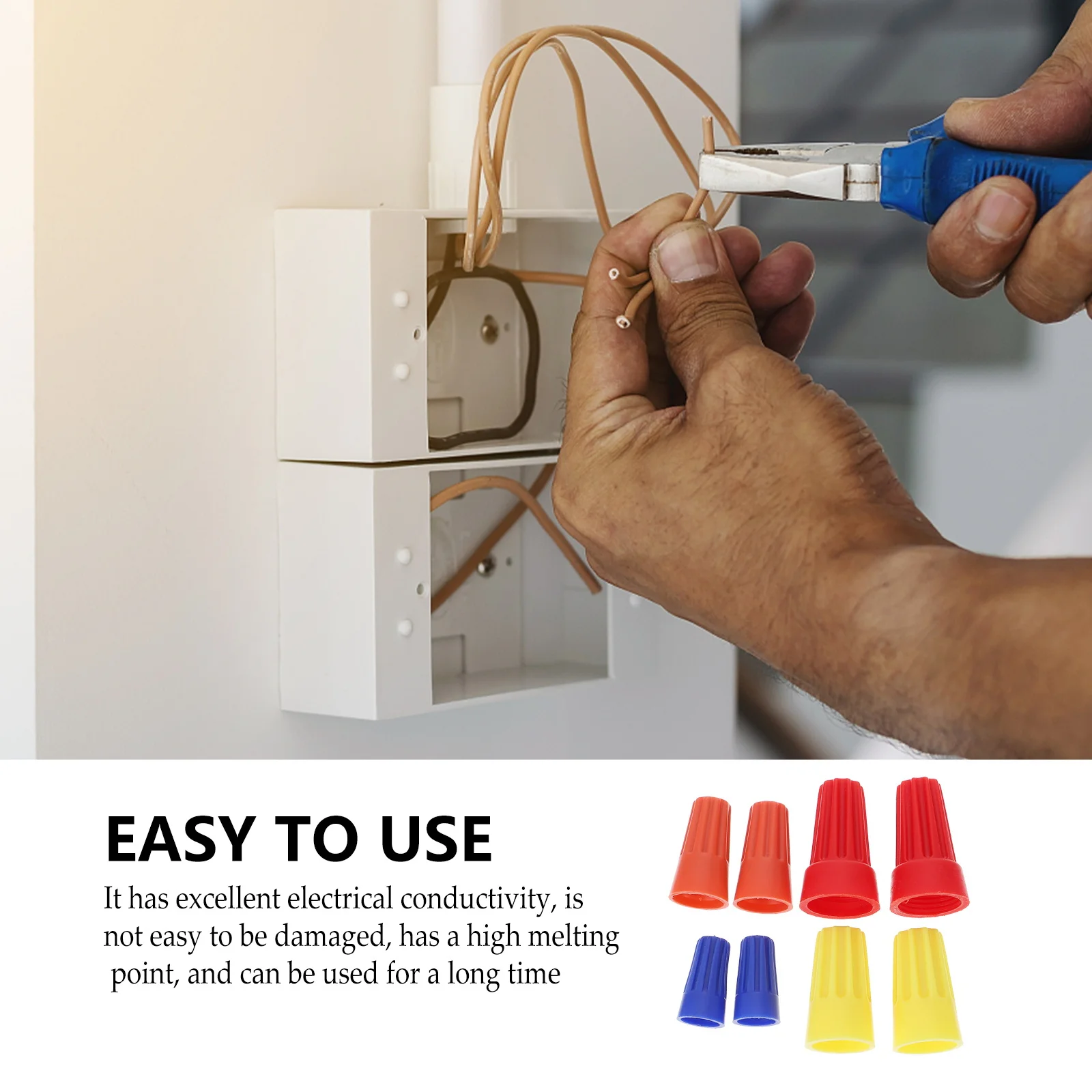 

70Pcs Waterproof Wire Connectors Durable Insulated Terminal Kit Assorted Colors Easy Installation for Household Electrical