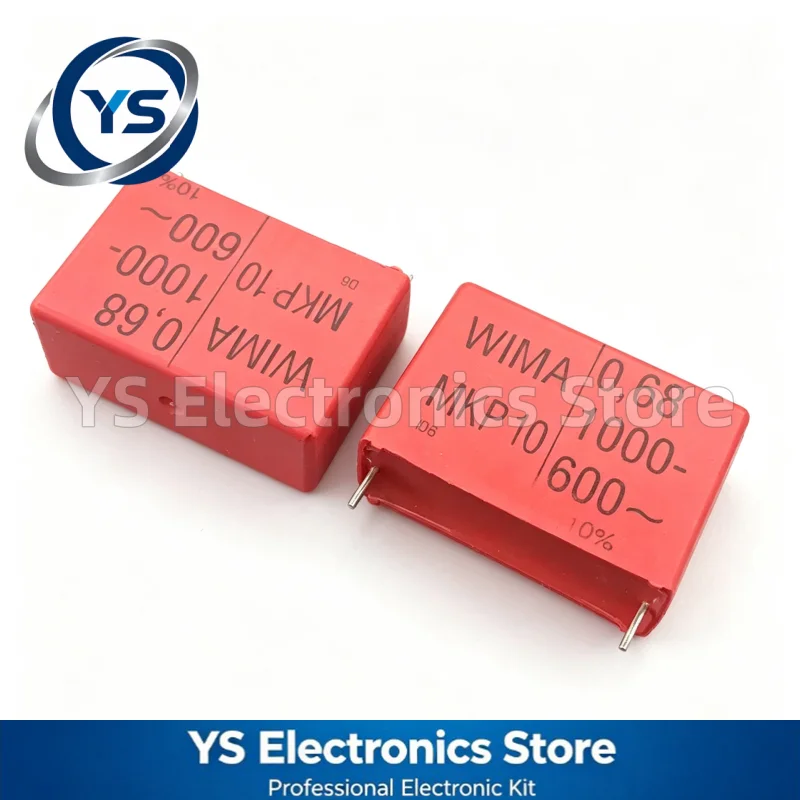 MKP10 1000V0.68UF WIMA RED  1000V684 680NF 37.5mm Film Capacitor Hi-Fi Audio Capacitors NEW and Original