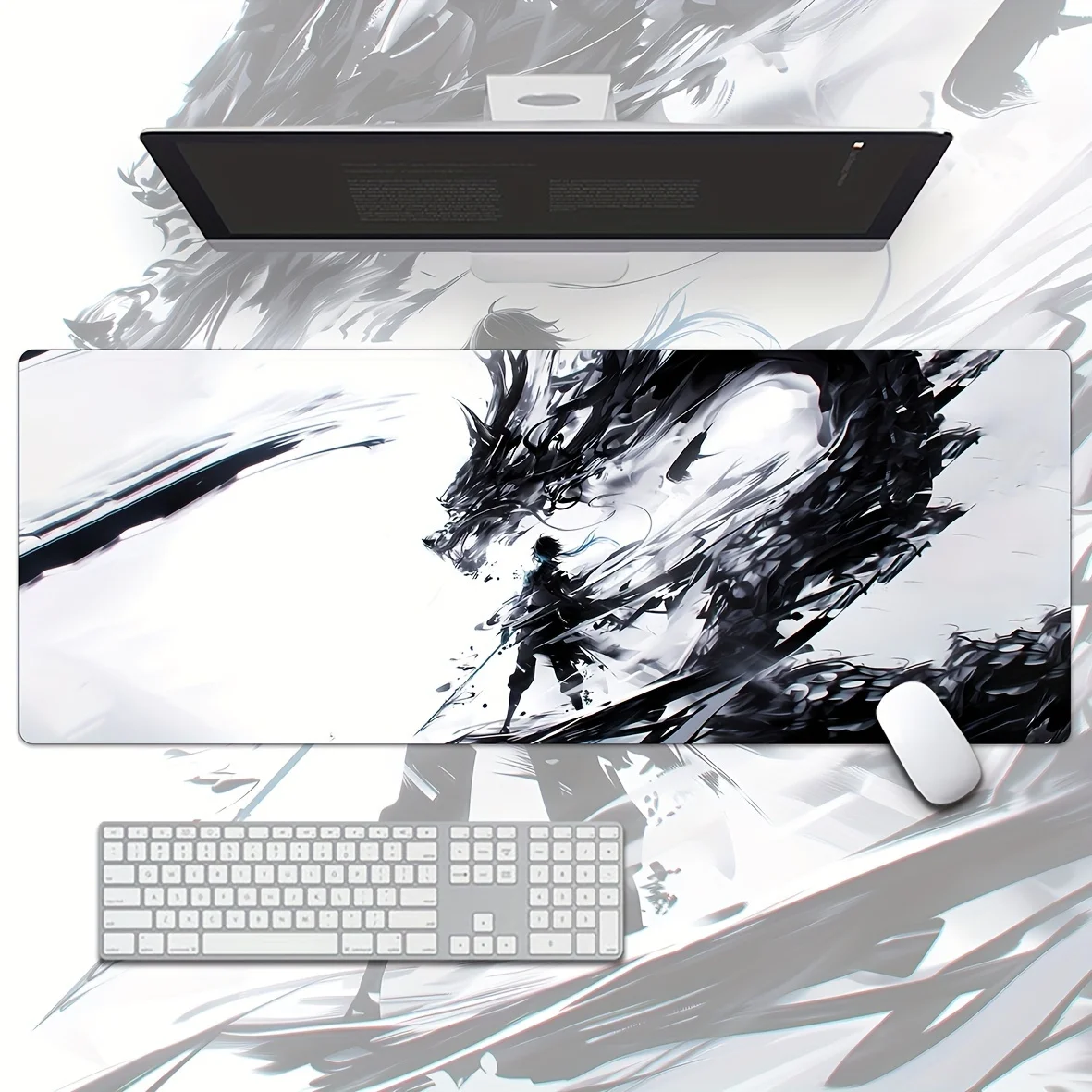 Ink-Style Anime Gaming Mouse Pad Non-Slip Rubber Desk Mat for Office and Writing Mouse Pad Desk pad MousePad For Computer gamer