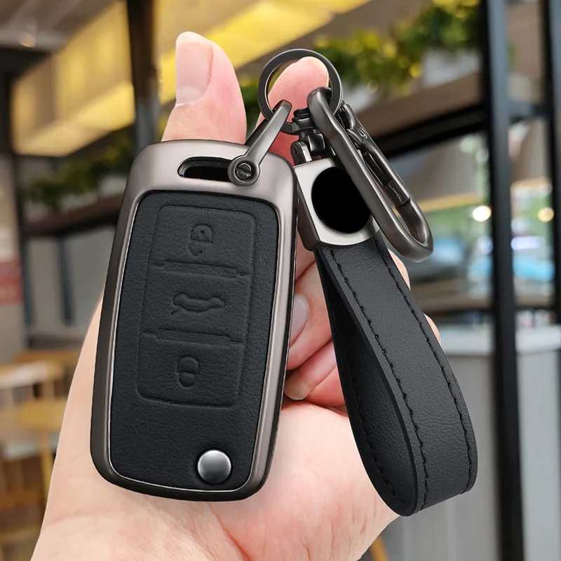 Fashion Alloy Car Key Case Cover for VW Volkswagen Polo Tiguan Passat B5 B6 B7 Golf 4 5 6 MK6 Jetta Lavida Skoda Octavia Seat