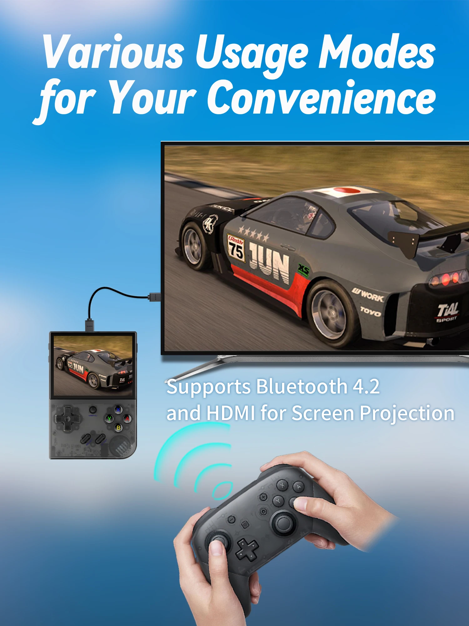 ANBERNIC RG35XX/RG35XX PLUS Handheld Game Player 3.5โณ IPS 640*480 Screen Portable Video Game Player Christmas Gifts 5000+ Games