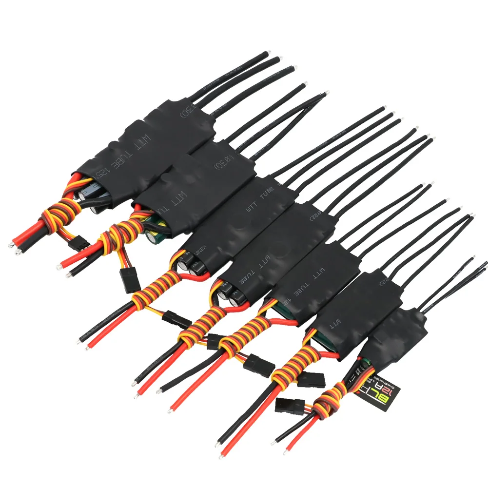 BLHeli ESC 12A -80A ตัวควบคุมความเร็วรอบแบบไร้แปรงถ่านสองทางสำหรับใบพัดใต้น้ำแบบนิวเมติกของยานพาหนะควบคุมระยะไกล