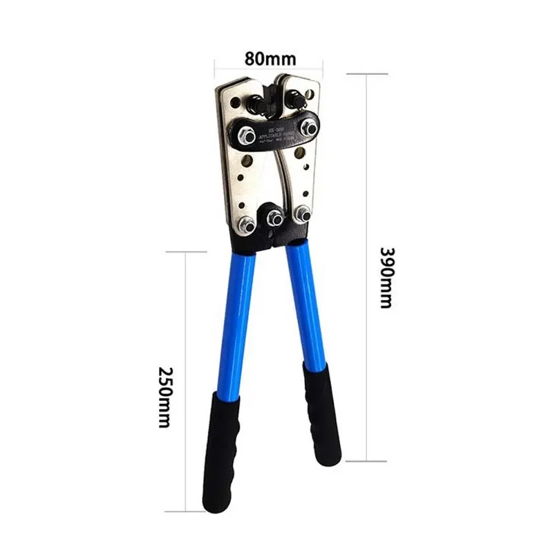 HX-50B Manual Labor-saving Copper Aluminum Cable Crimping Pliers Copper Nose Bare Terminal Crimping Pliers Multi Purpose Tool