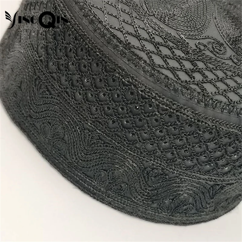 Gorro musulmán para hombre, Hijab islámico de malla, productos de impuestos de Turquía, Kufi, oración, Topi, Arabia Saudita, color negro, verano,