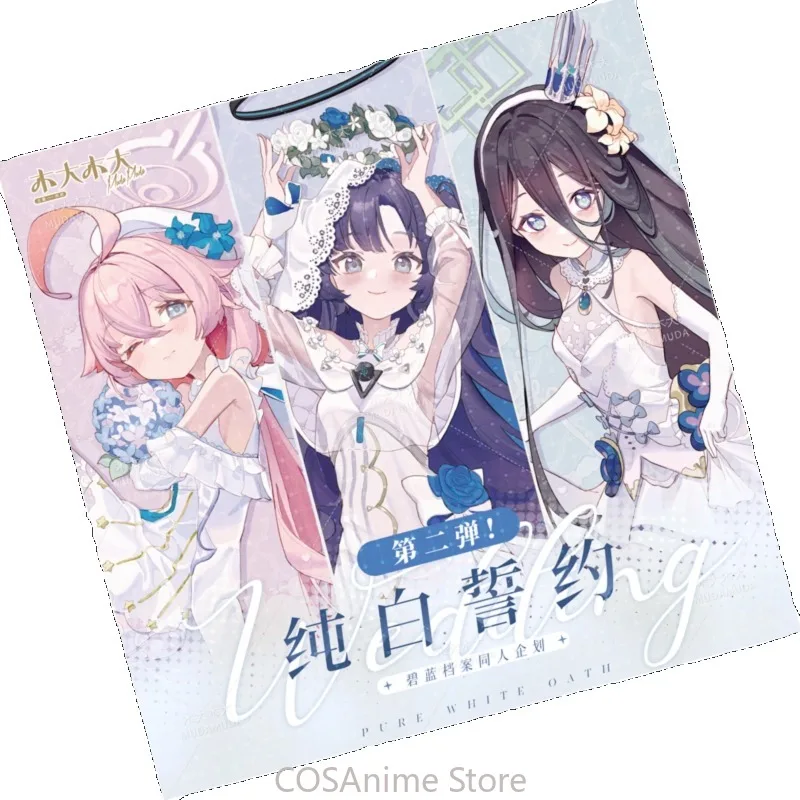 Blue Archive Tendou Aris Hayase Yuuka Pure White Oath Game Badge Pendant Card Laser Ticket Mouse Pad Pillow Acrylic Stand Card view 5