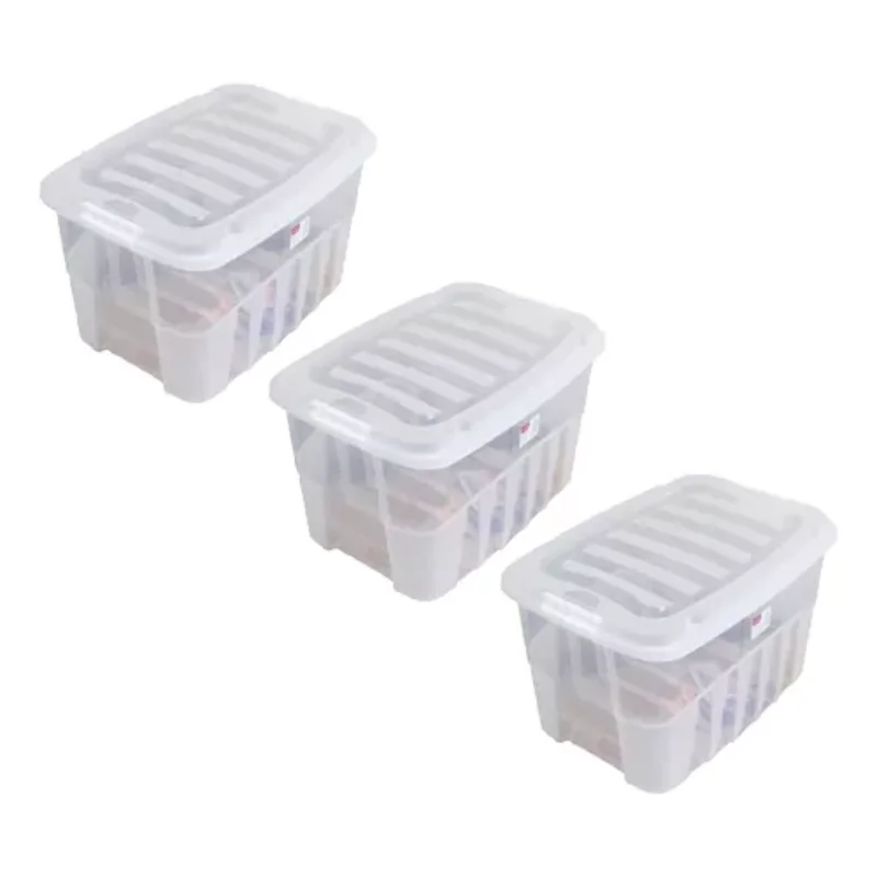 3  Box Small Multiuse 19 L Qualid.  Boxes, Boxes and Baskets Decorative Boxes