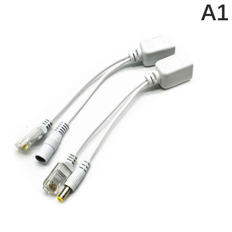 Kabel Daya konverter POE kabel daya RJ-45 kabel adaptor antarmuka jaringan DC 12v pembagi daya Usb kabel koneksi Internet untuk kamera Ip