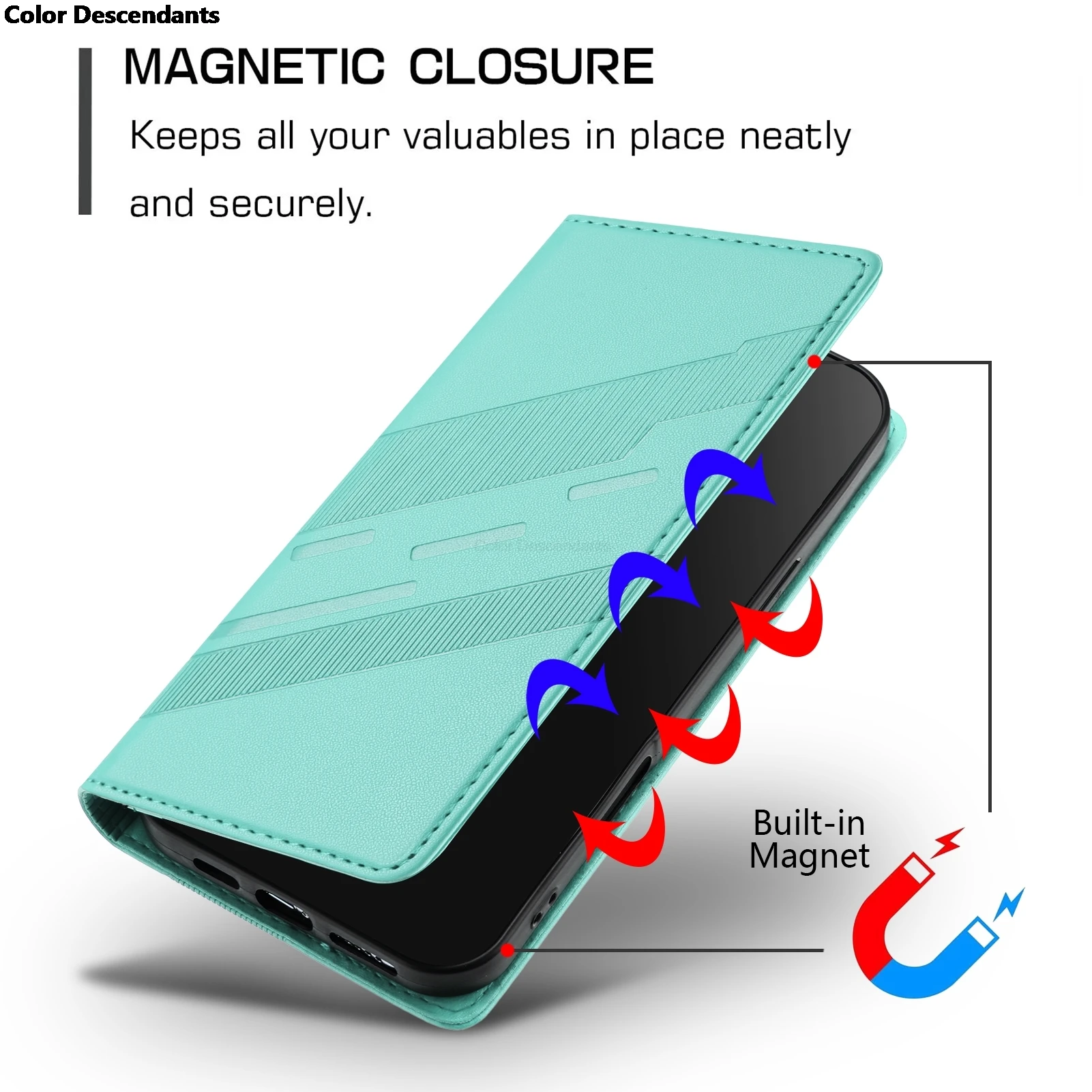 Barokke Flip Lederen Portemonnee Case VOOR XIAOMI MI POCO F5 X6 X7 F6 C75 C40 M7 PRO 4G 5G Telefoon Case Card Minimalistische Cover