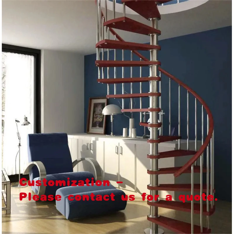 custom.Double DB-S2002 Modern Indoor Staircase with Steel Railing and Timber Oak Tread