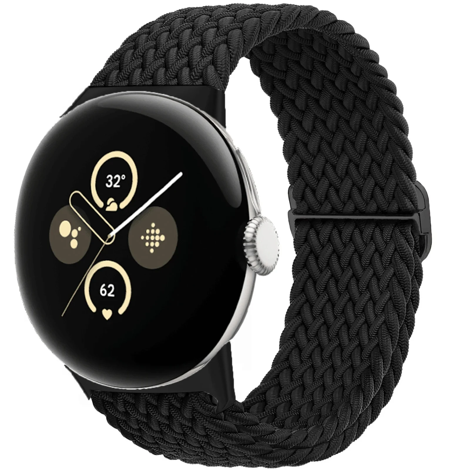 Braided Solo loop for Google pixel 2 band Accessories Smartwatch Elastic Adjustable Nylon band  belt bracelet Pixel Watch Strap