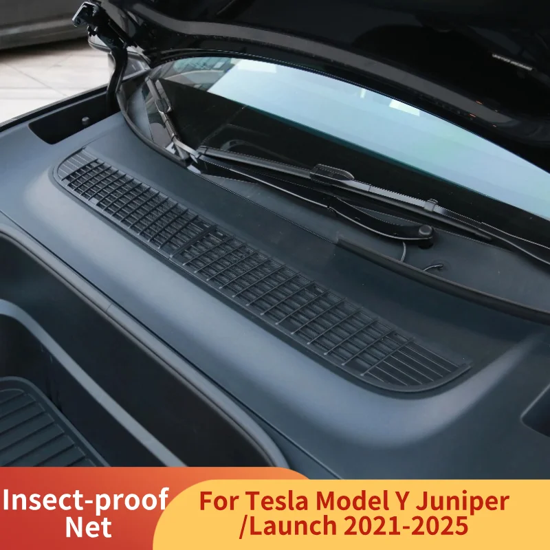 

2PCS Insect-proof Net for Tesla Model Y Juniper Front Trunk Air-conditioning Cover Intake Grille Clean Air Inlet Net Accessories